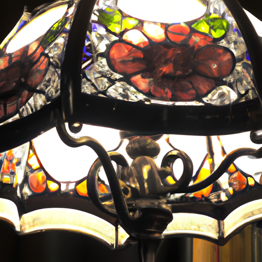 Lampe Tiffany bibliothèque